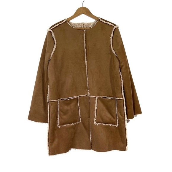 BB Dakota Jackets & Blazers - BB Dakota Women's Size Medium Reversible Shearling Faux Suede Teddy Jacket Coat